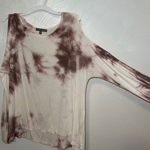 Tie dye cutout top